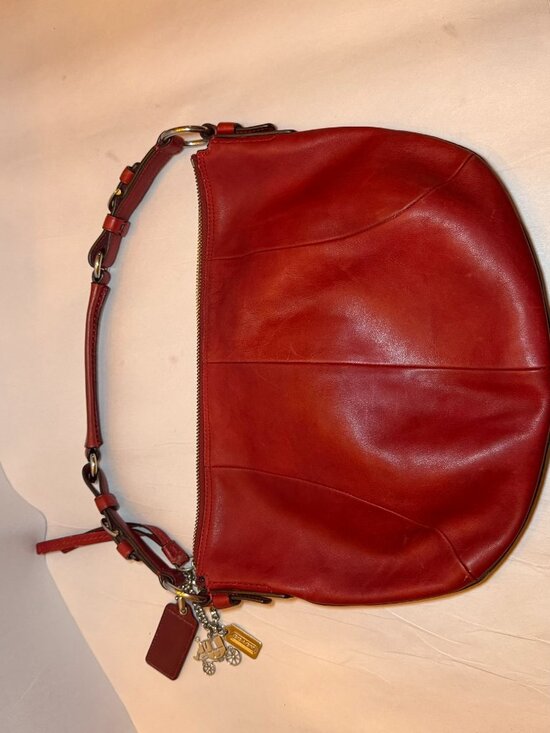 Coach Handbags - Coach Hobo Shoulder Bag with Stagecoach Bag Charm